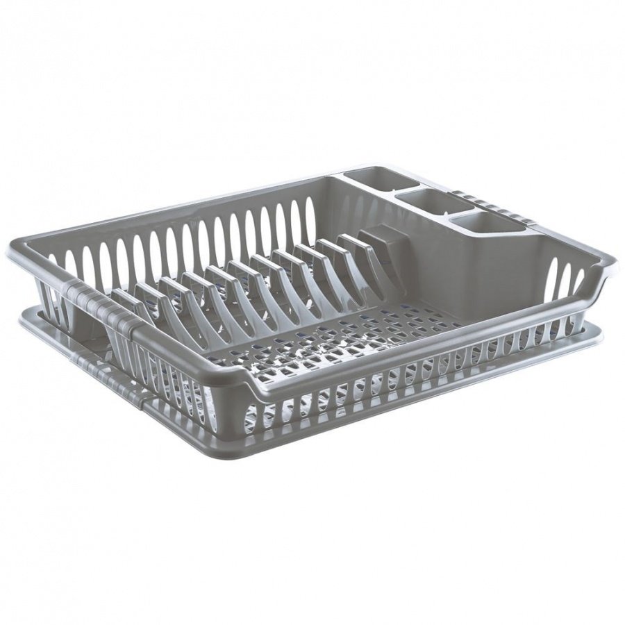 Suszarka na naczynia szara 46x37x8,5 cm
