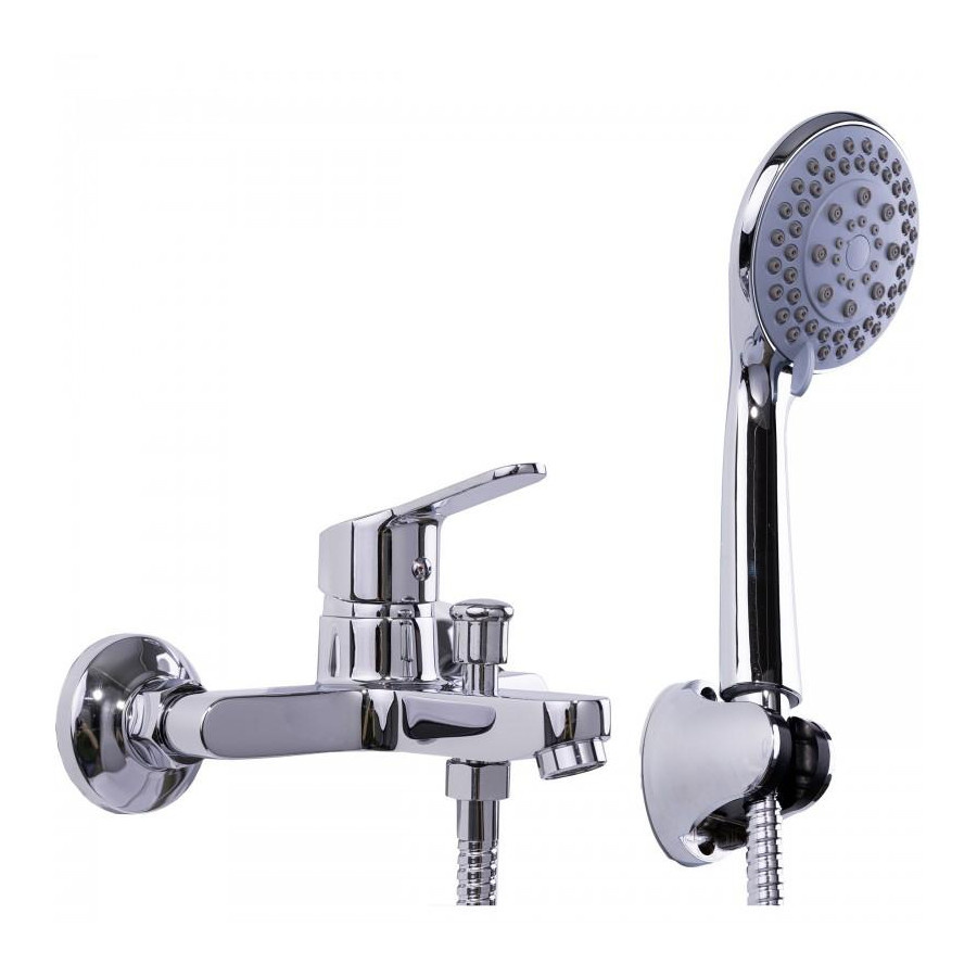 Bateria wannowa ścienna prysznicowa natryskowa chrom - yoka