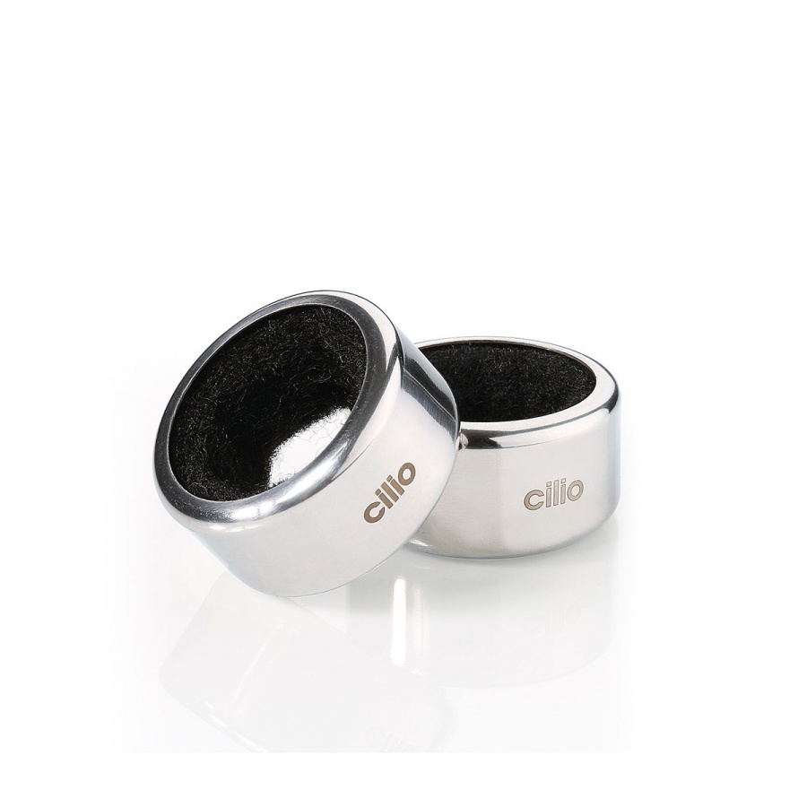 kołnierze na butelkę, 2 szt., stal nierdzewna, śred. 4 x 2 cm