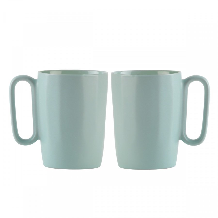 Dwa kubki ceramiczne z uszkiem 250 ml fuori miętowe 30053