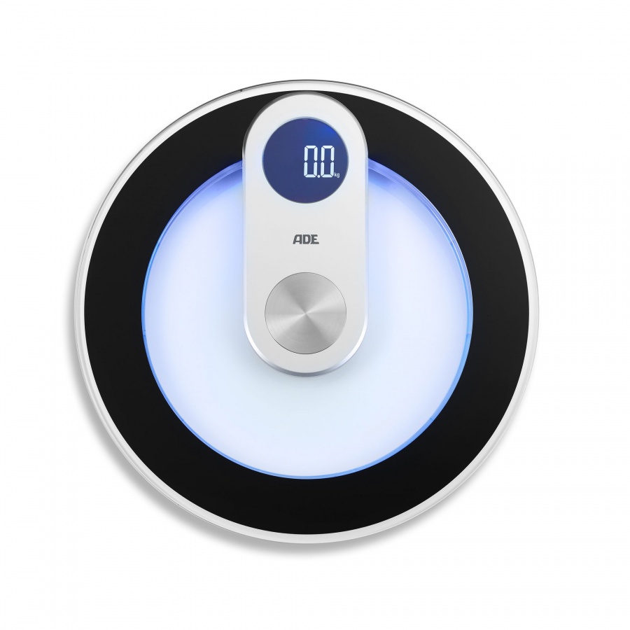 Podświetlana waga łazienkowa 33cm ADE wielobarwna