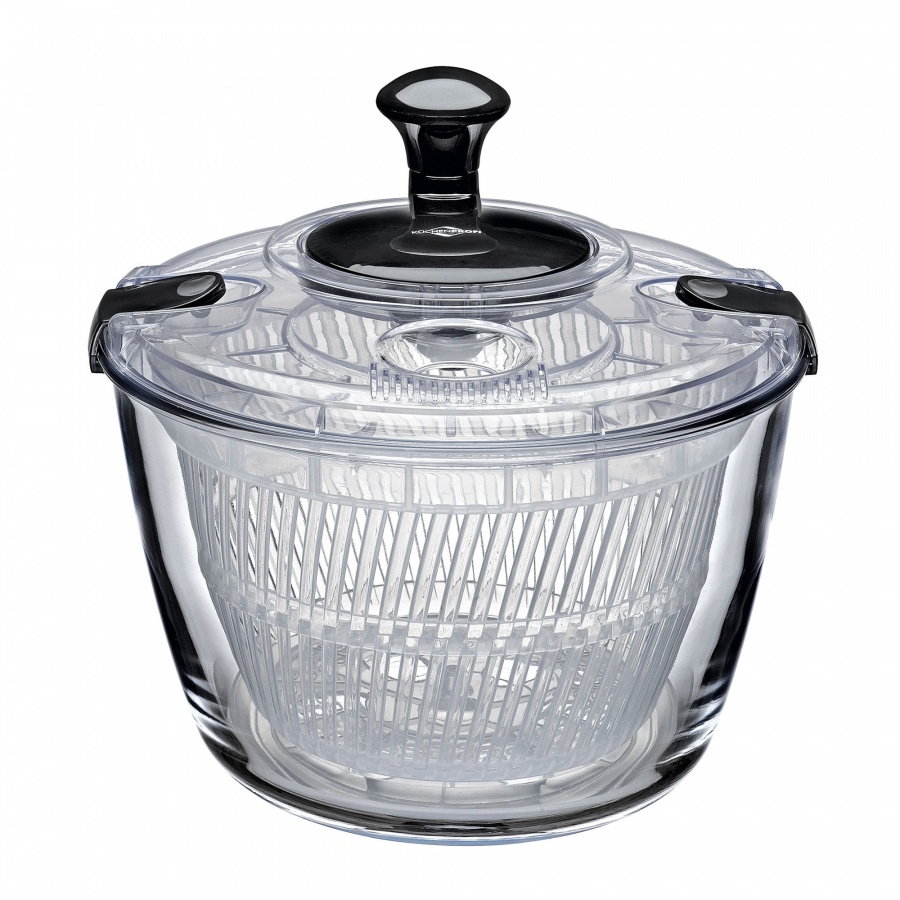 Suszarka do sałaty, szkło borokrzemowe/tworzywo sztuczne, śred. 24,5 cm, 4,0 l