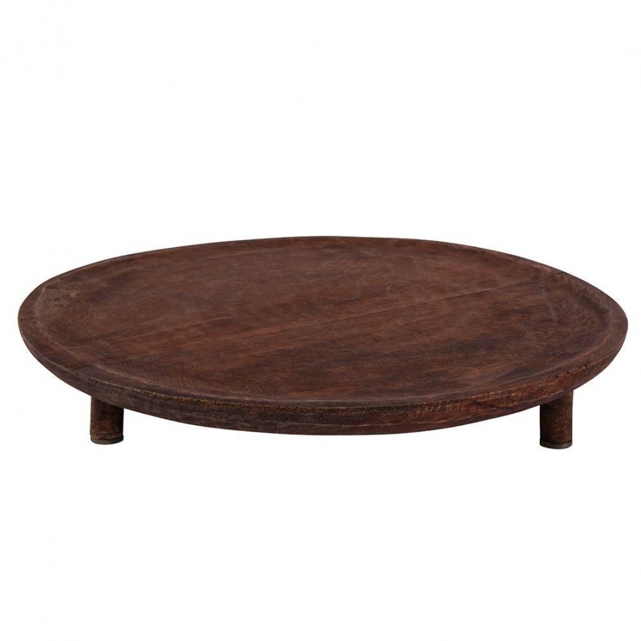 Deska drewniana / taca do serwowania na nóżkach 37 cm