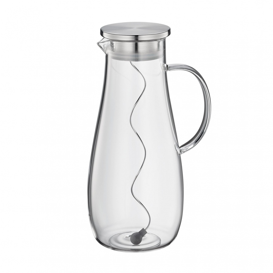 szklany dzbanek na wodę, ze spiralą na owoce, 2,0 l