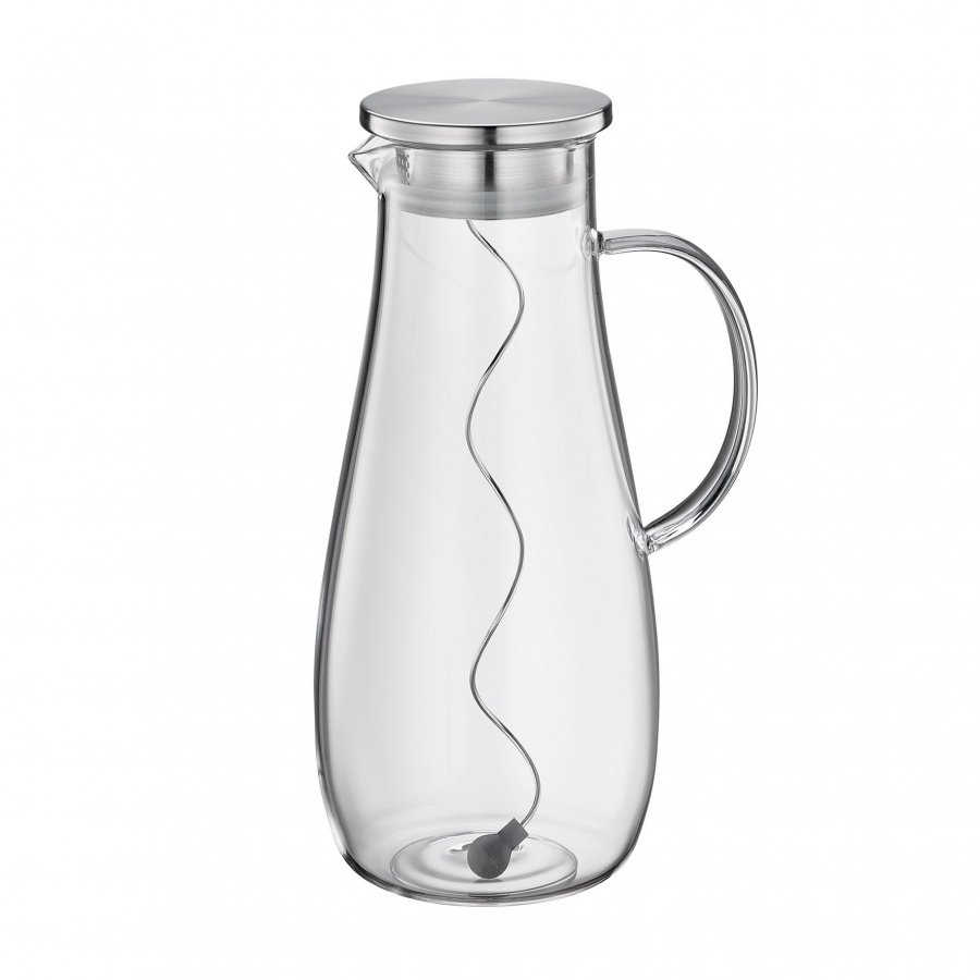 szklany dzbanek na wodę, ze spiralą na owoce, 2,0 l