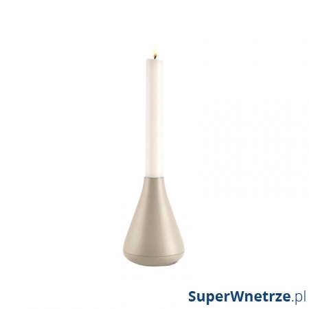 Świecznik 7,5 cm Philippi Drops szary