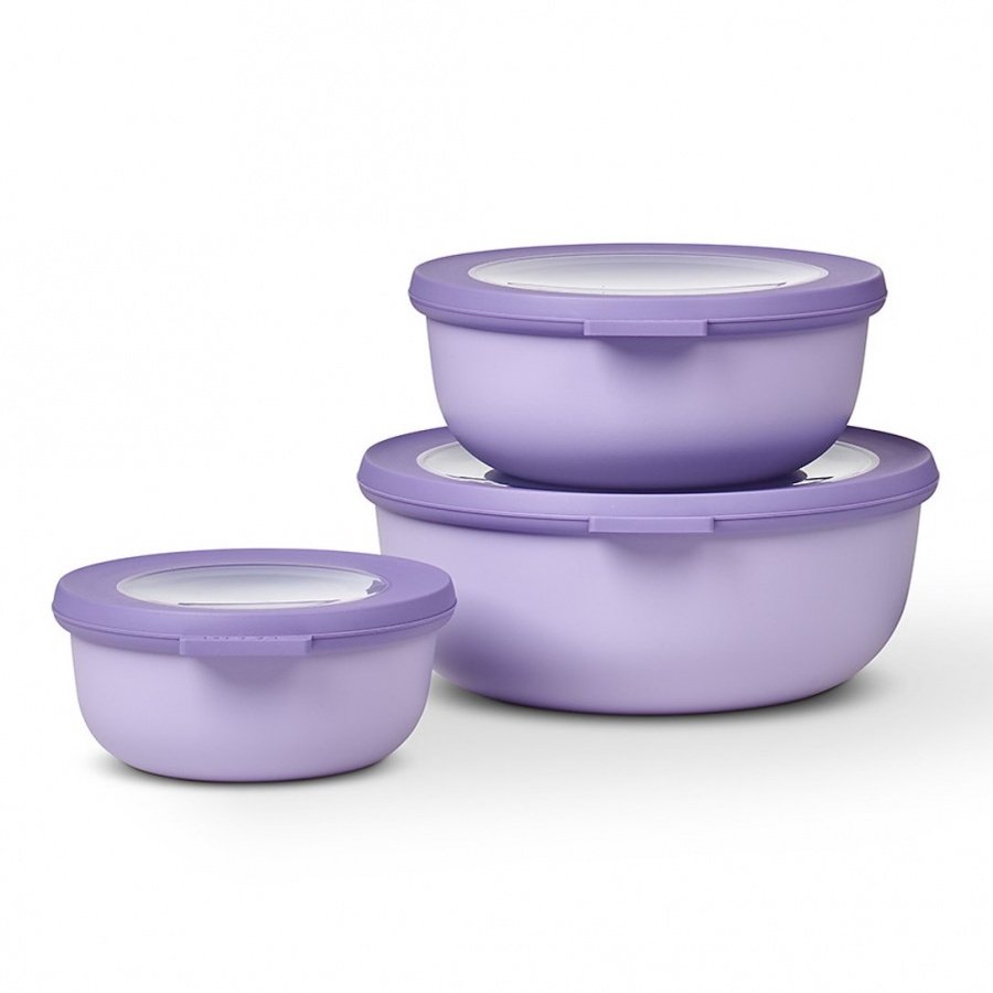 Zestaw 3 misek cirqula okrągła 350 + 750 + 1250 nordic lilac 106230074600