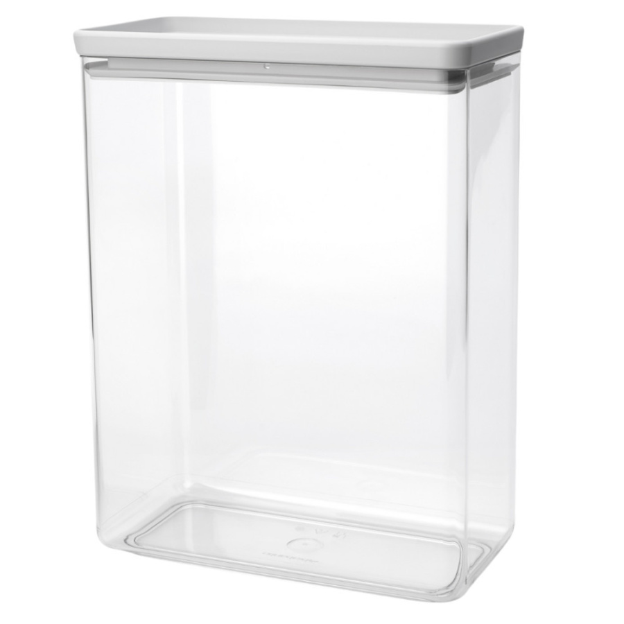 Brabantia 230684 - tasty+ - prostokątny pojemnik kuchenny - 5,4 l - light grey