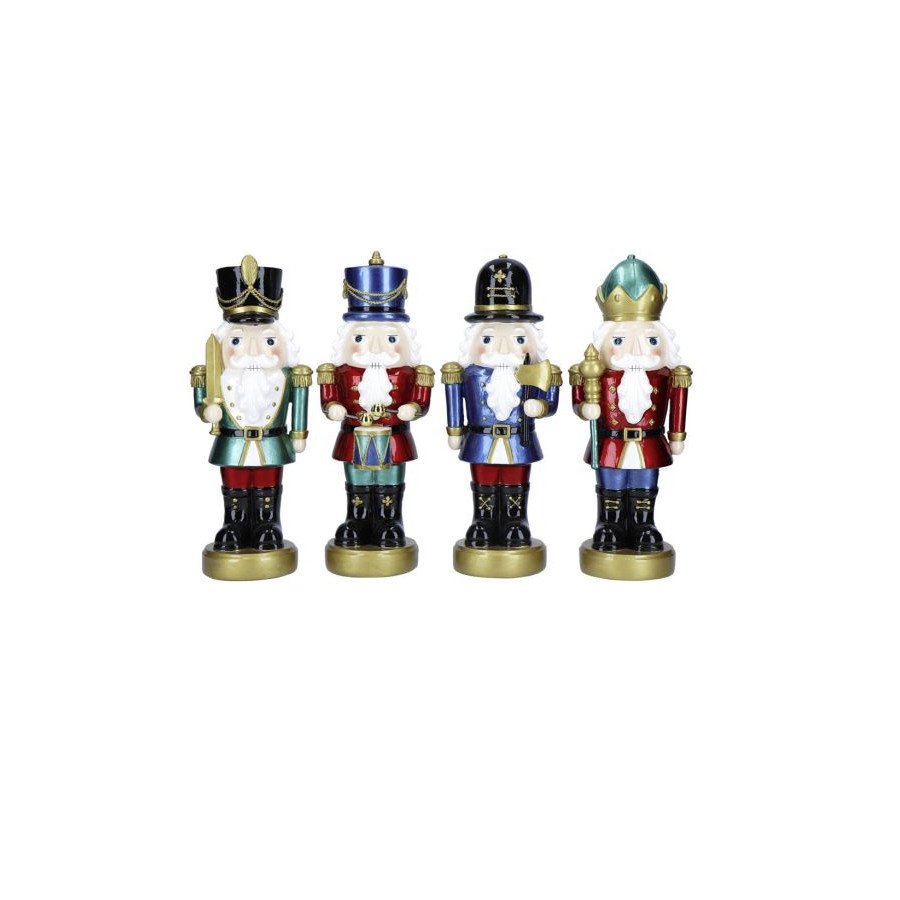 T-zestaw 4 figurek dziadków do orzechów 27cm mm