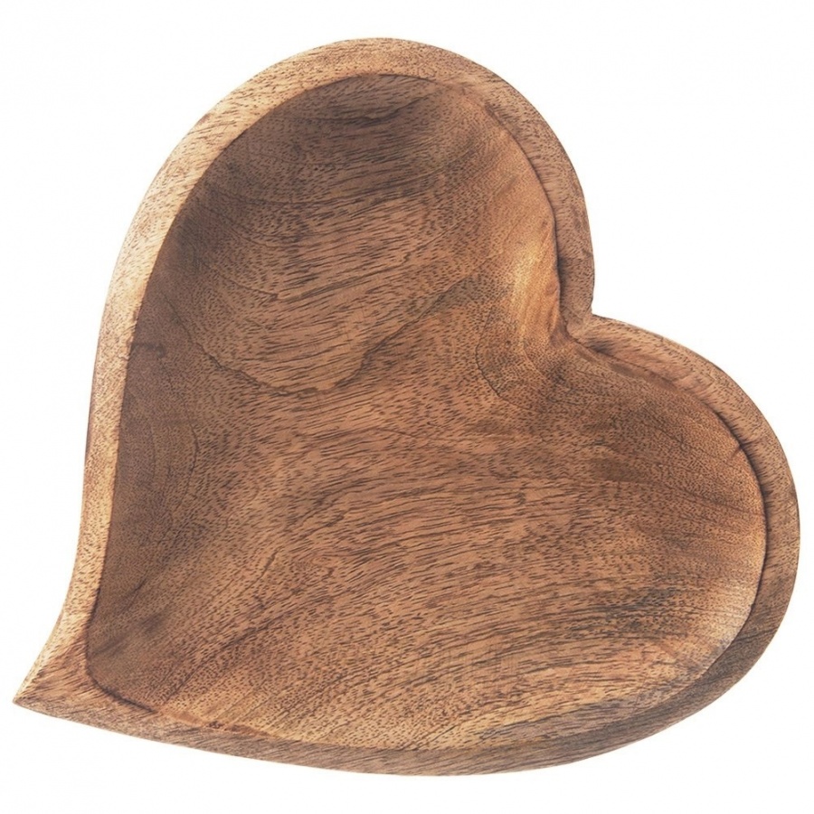 Talerz na przekąski drewniany mango 25x25 cm