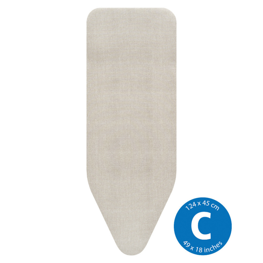 Brabantia 236181 - perfectfit - pokrowiec na deskę do prasowania - rozmiar c - pianka 2 mm - denim g