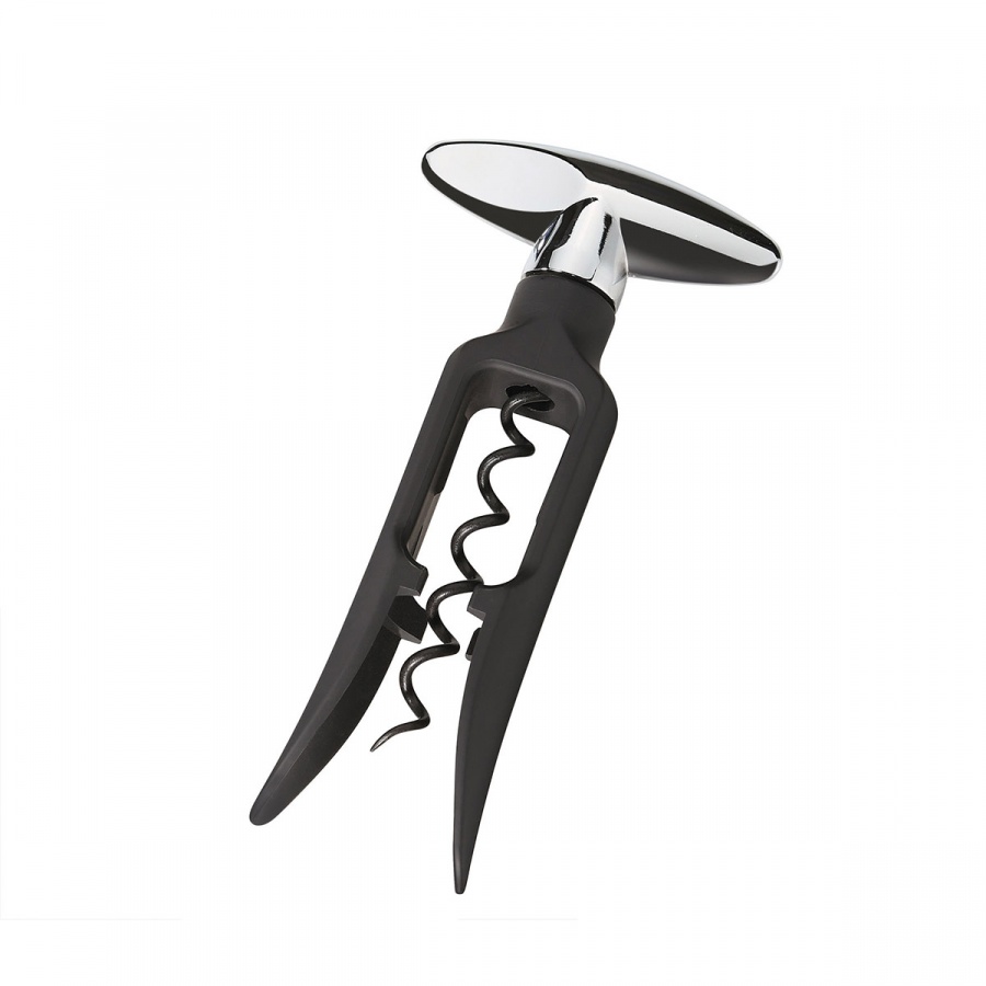 korkociąg, stal nierdzewna/tworzywo sztuczne, 16 cm