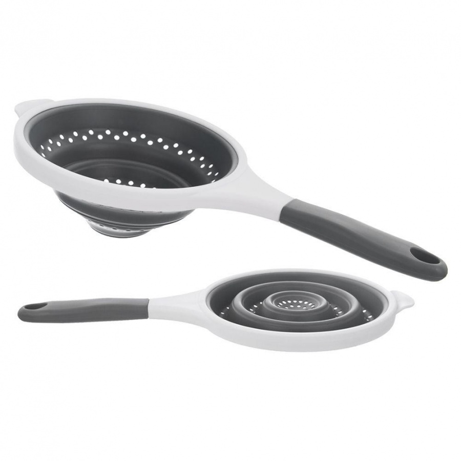 Sitko kuchenne silikonowe składane z uchwytem okrągłe cedzak durszlak ociekacz składany 20 cm