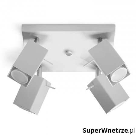 Plafon 8x25x25cm Sollux Lighting Merida4 biały