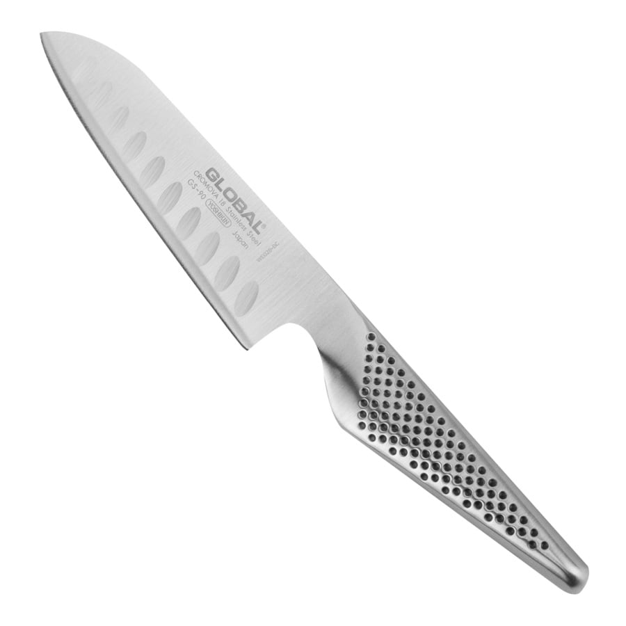 Nóż santoku 13 cm żłobiony | global gs-90