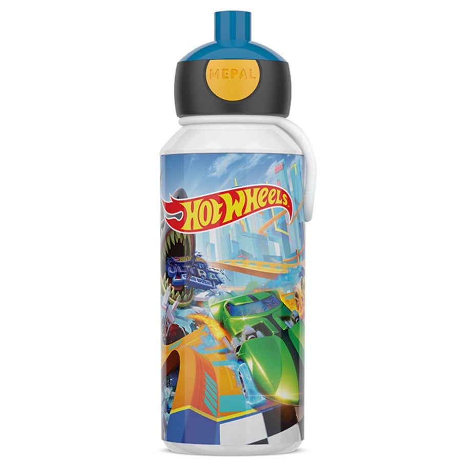 Butelka dla dzieci pop-up campus 400 ml hot wheels 107410065415