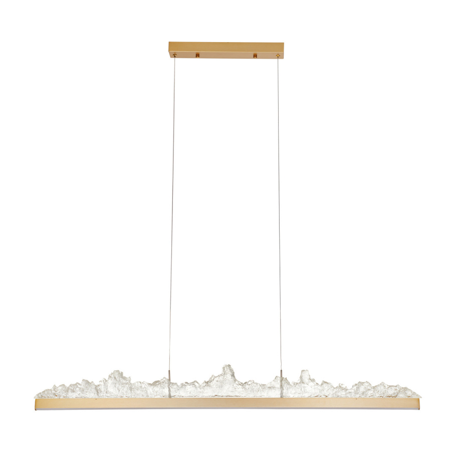 Lampa wisząca montana long led złota 125 cm