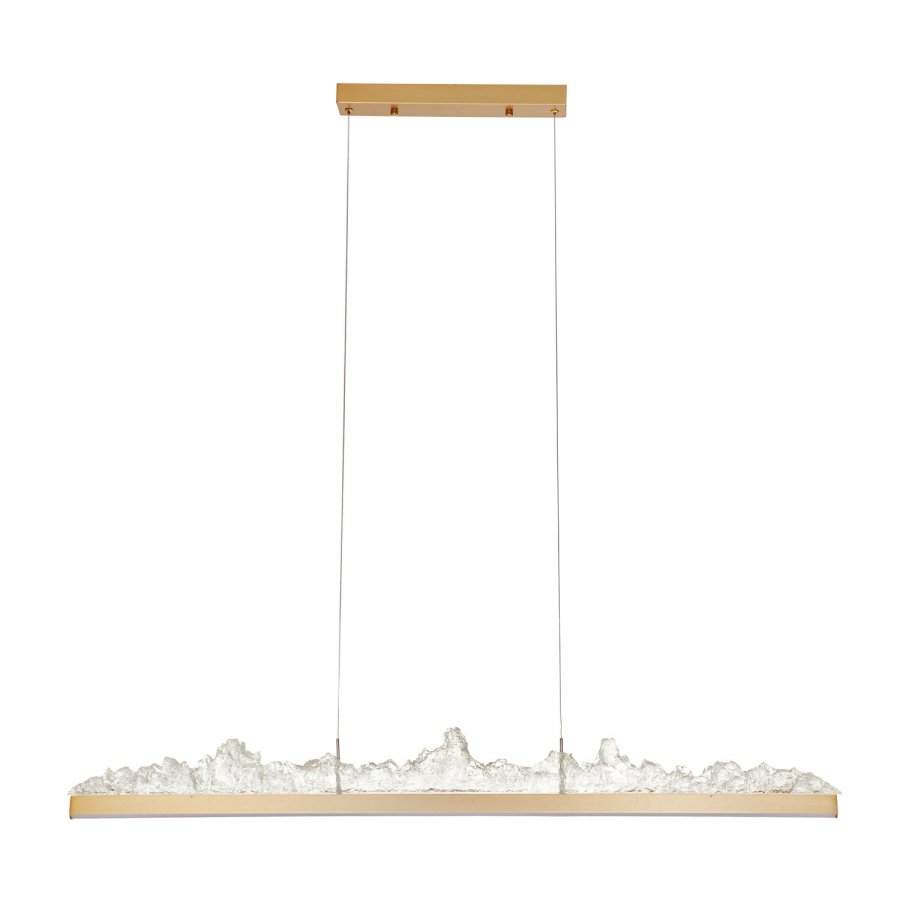 Lampa wisząca montana long led złota 125 cm