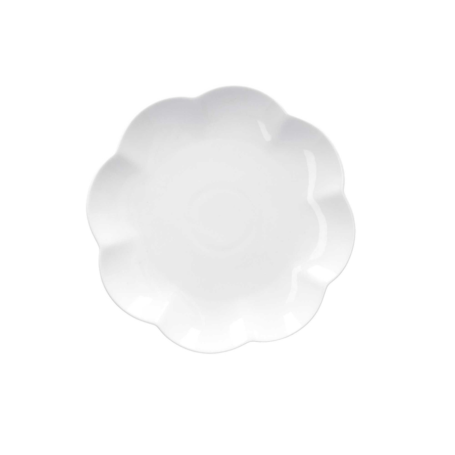 Zestaw 6 talerzy do ciasta villadeifiori - biały, 19 cm