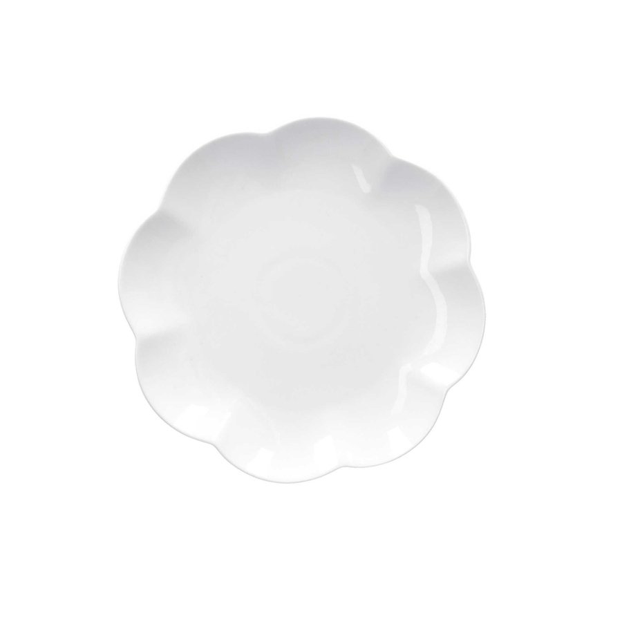 Zestaw 6 talerzy do ciasta villadeifiori - biały, 19 cm