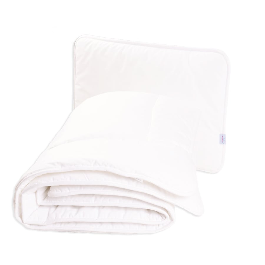 KOŁDERKA i PODUSZKA 135x100+40x60 Biały