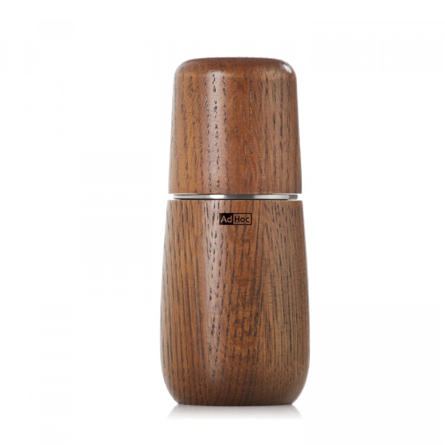 Młynek dębowy do soli lub pieprzu yono xs - ciemny
