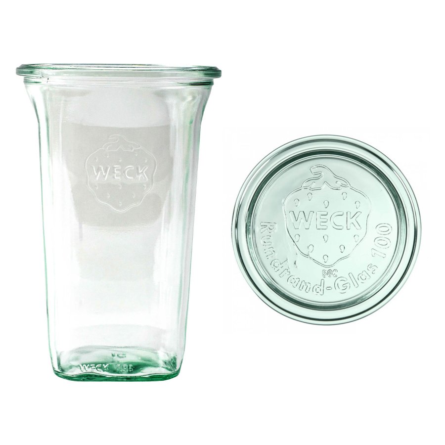 Słoik quadro 795 ml z pokrywą - op. 6 szt