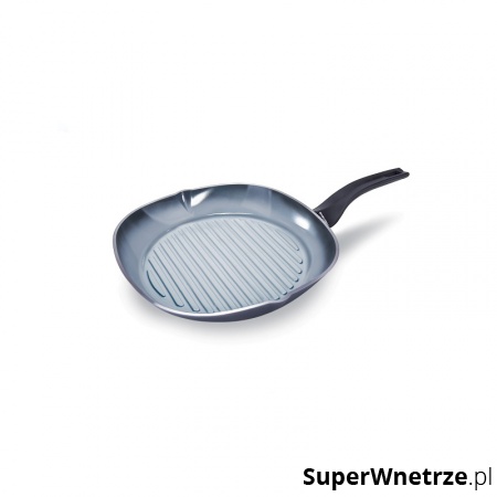 Patelnia 28x28cm grillowa Moneta Aria Finegress indukcja szara