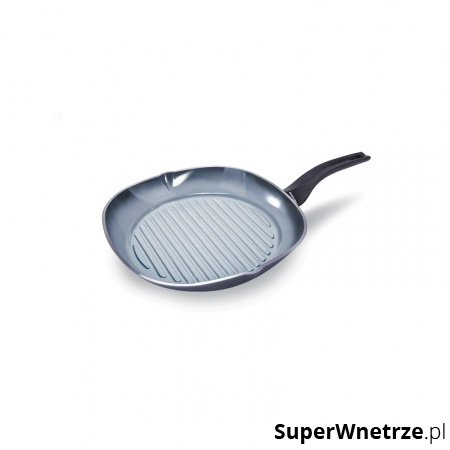 Patelnia 28x28cm grillowa Moneta Aria Finegress indukcja szara