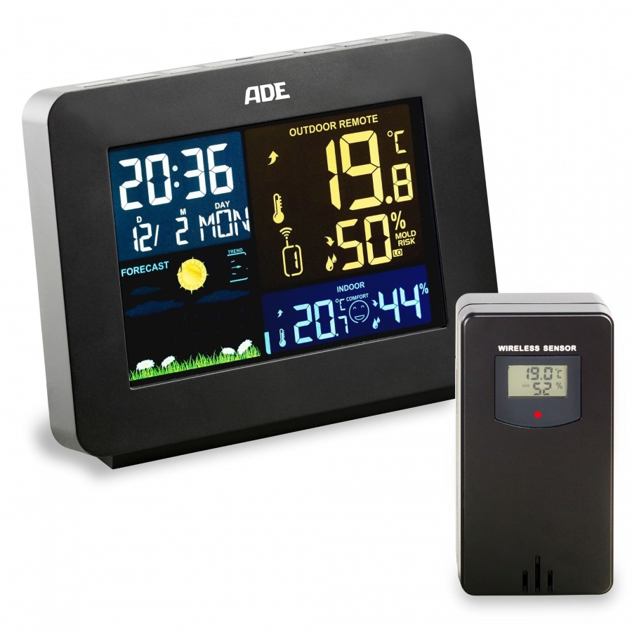 Elektroniczna stacja pogodowa, 12,5 x 4 x 10 cm