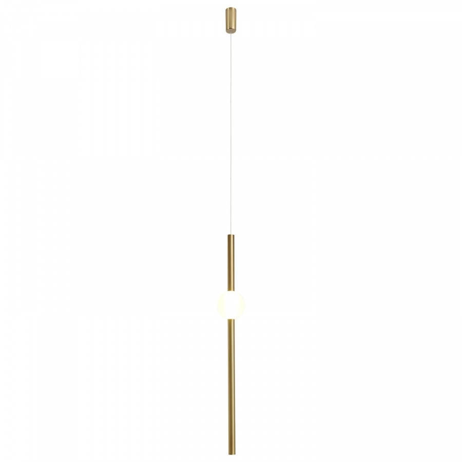 Lampa wisząca o-line led 93 cm mosiądz