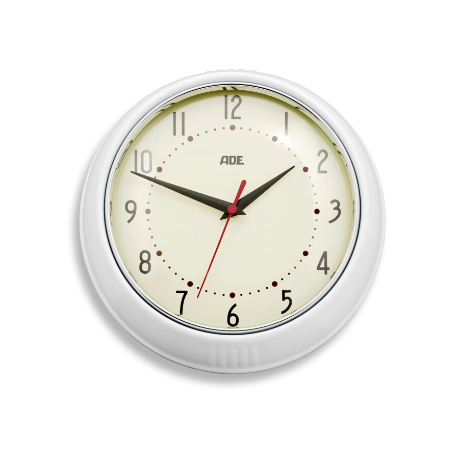 Zegar ścienny, metal, śred. 24 cm