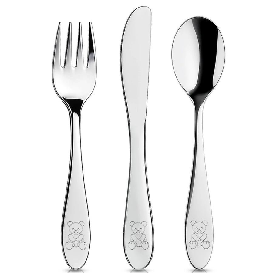 Zestaw sztućców stalowy dla dzieci 3 el.