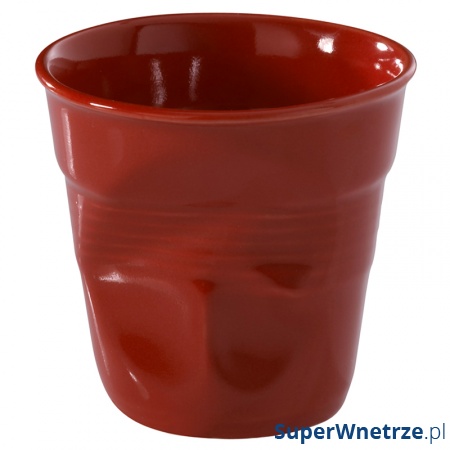 Kubek 180 ml do cappuccino Revol Froisses czerwony