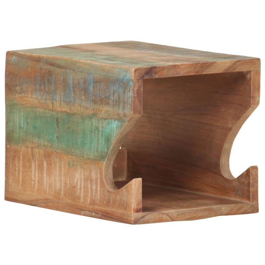 Uchwyt ścienny na rower, 35x25x25 cm, lite drewno z odzysku