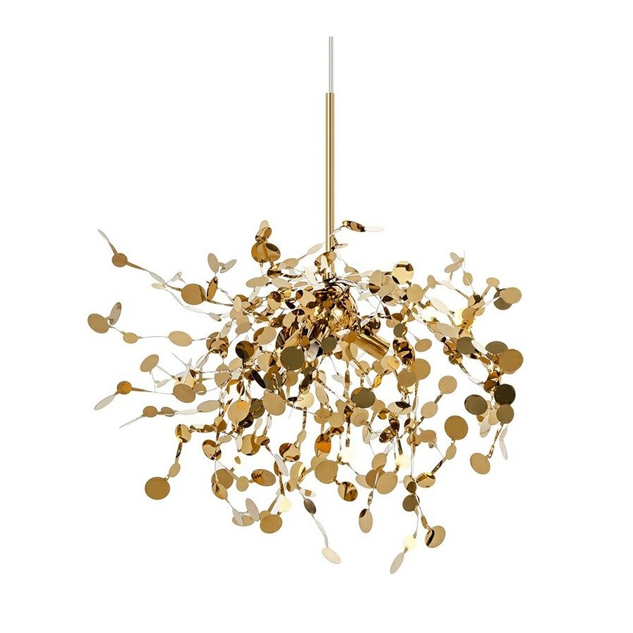 Lampa wisząca MONETE SINGLE złota - metal