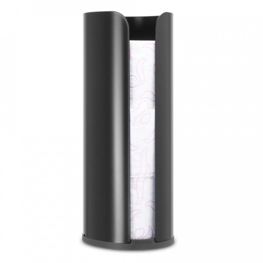 Zasobnik na papier toaletowy ReNew czarny mat 280504