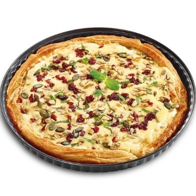 forma do pieczenia, z ruchomym dnem, śred. 28 cm, czarna