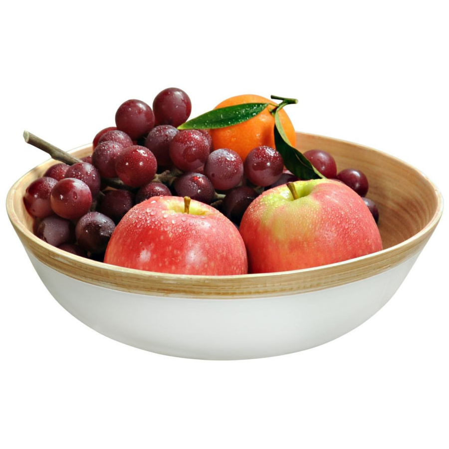 Kesper miska bambusowa biała ø 23x6 cm