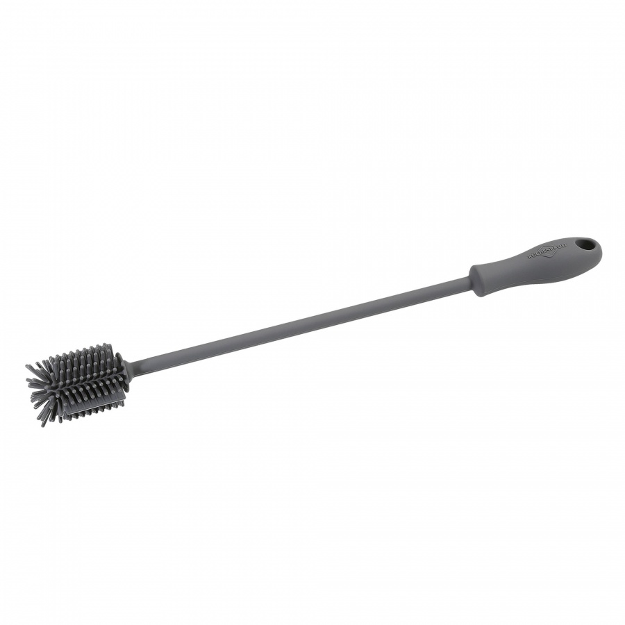 Szczotka do mycia karafek, silikon, 31 cm, szara