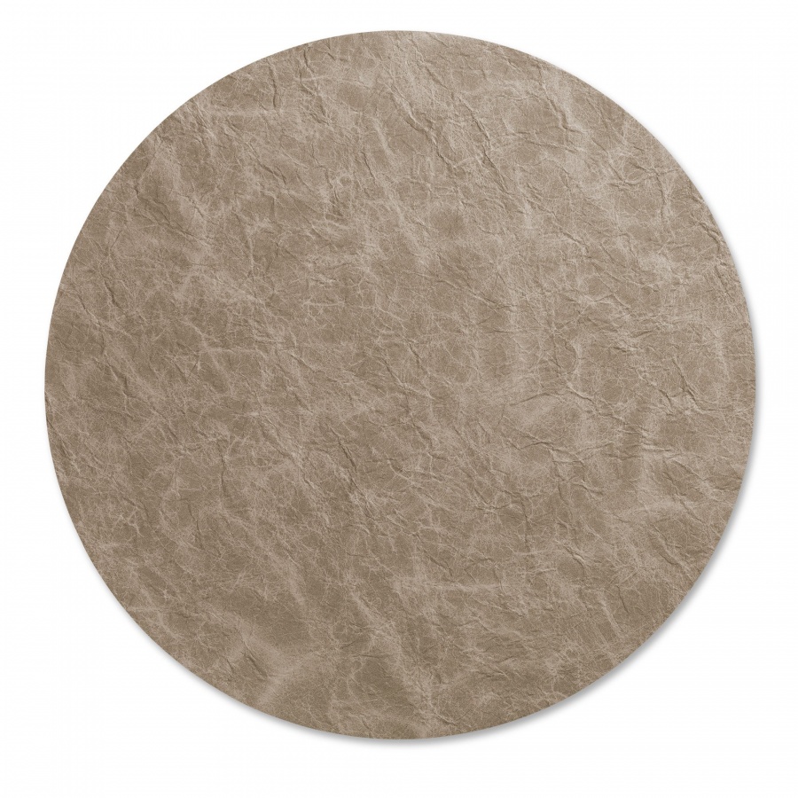 Podkładka dekoracyjna, sztuczna skóra, 38 cm, brązowa