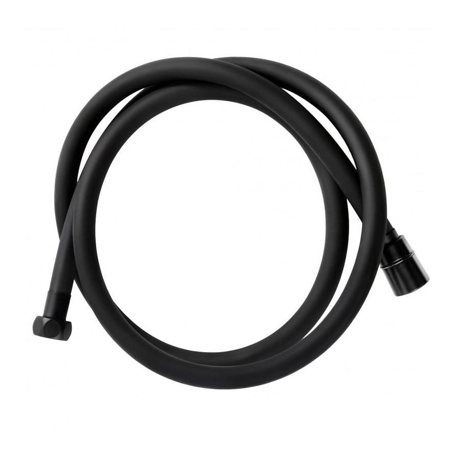 Wąż prysznicowy czarny gładki do słuchawki antyskrętny 150 cm - Yoka