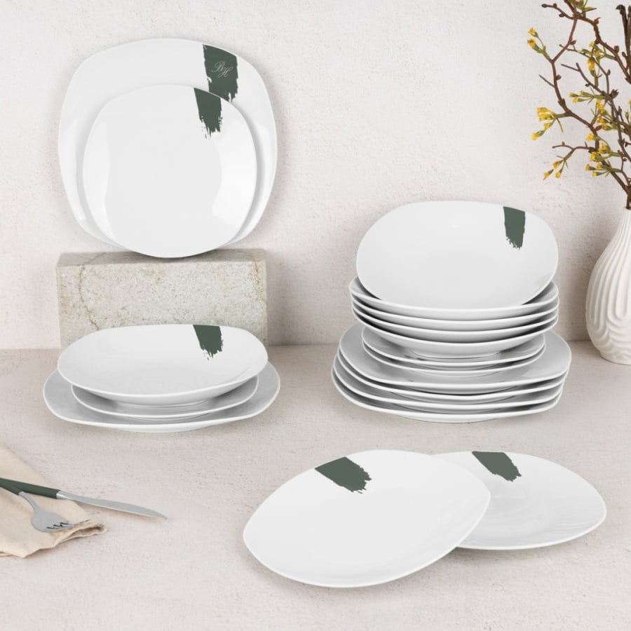 Zestaw obiadowy 18 el. BerlingerHaus Matte Green BH-10205