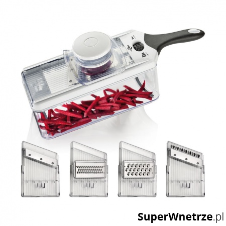 Zestaw do krojenia warzyw 38x11x10 cm Kuchenprofi przeźroczysty