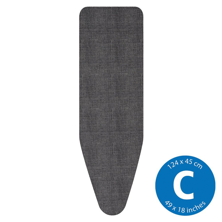 BRABANTIA - PerfectFit - Pokrowiec na deskę do prasowania - rozmiar C - Denim Black