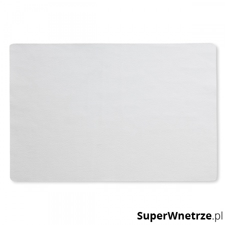 podkładka ze skóry ekologicznej, 45x30 cm, biała