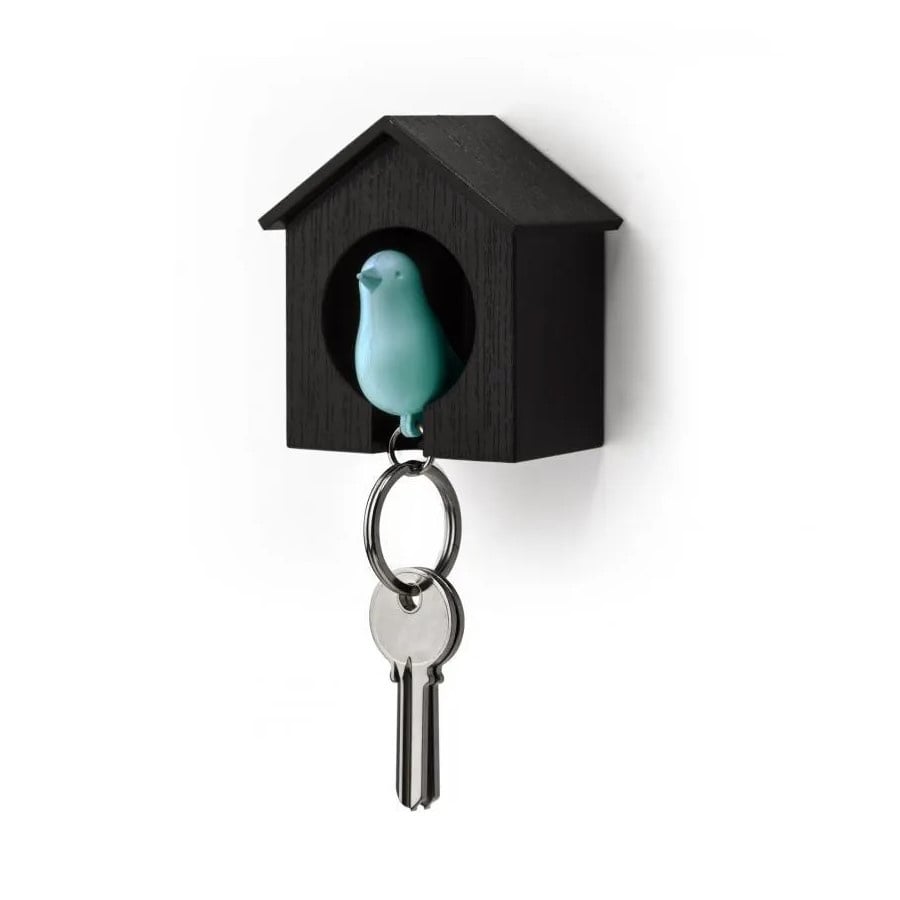 Wieszak na klucze Budka czarny/niebieski 10091-BK-BU