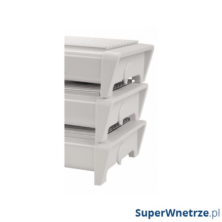 Podgrzewacz-2 świeczki-szara płyta / Biały