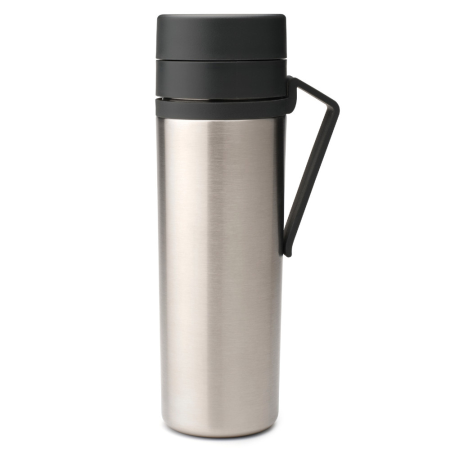 Brabantia 228643 - make take butelka termiczna - 0,5l - dark grey