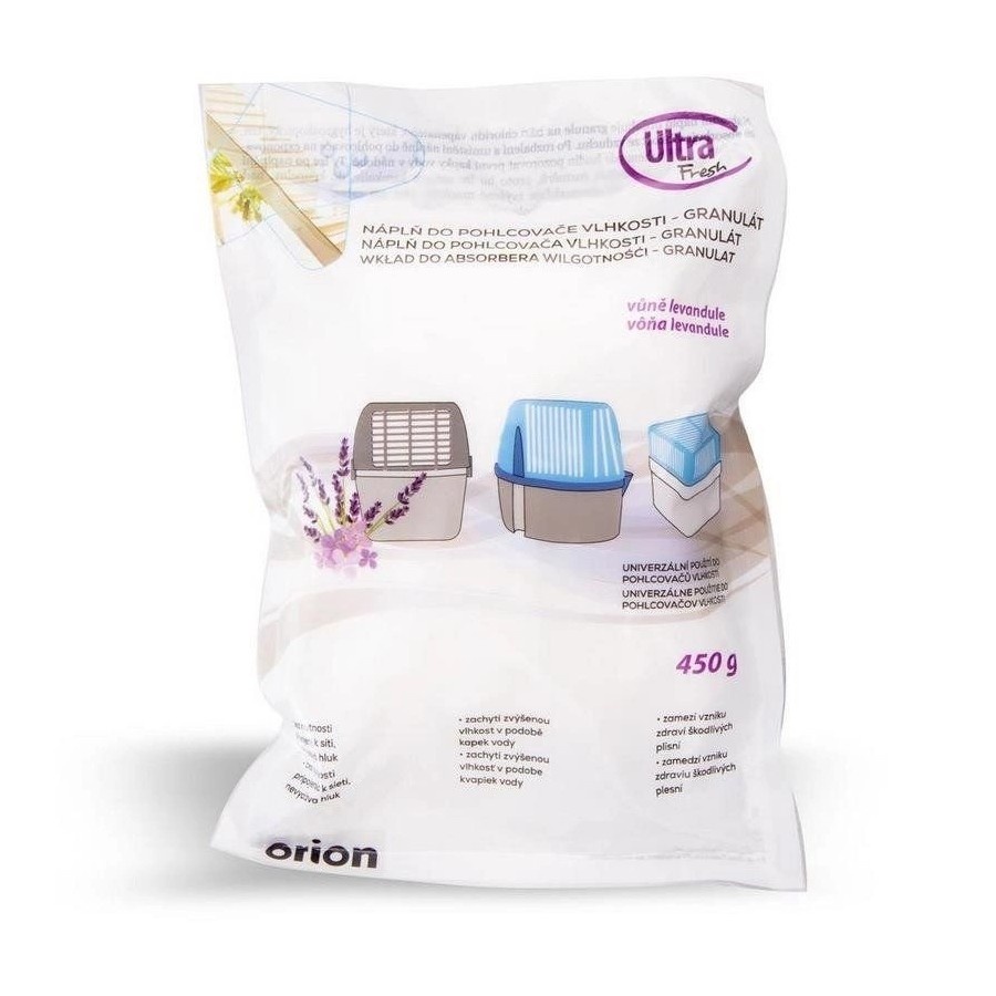 Wkład do pochłaniacza wilgoci lawendowy granulki ultra fresh 450 g